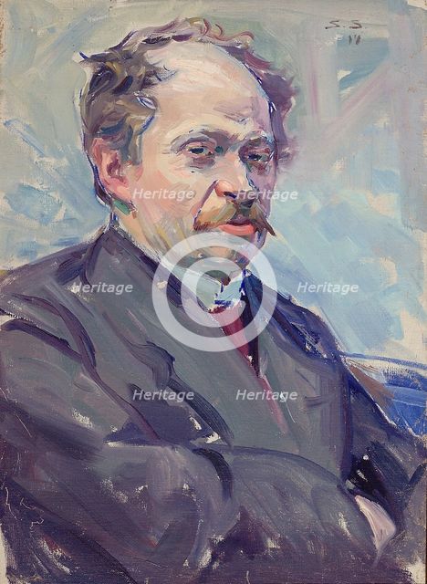 Portrait of a Man, 1914. Creator: Santeri Salokivi.