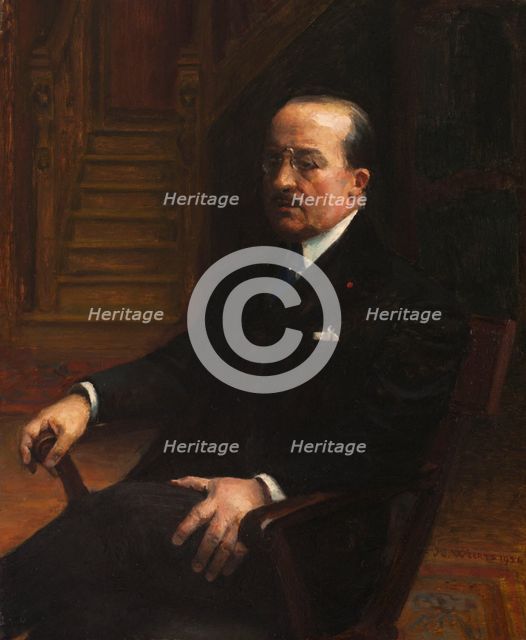 Portrait of a man, 1924. Creator: Jean Joseph Weerts.
