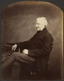 Portrait of a Man, 3/4 view, about 1852-1862. Creator: Roger Fenton