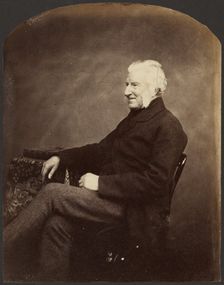 Portrait of a Man, 3/4 view, about 1852-1862. Creator: Roger Fenton