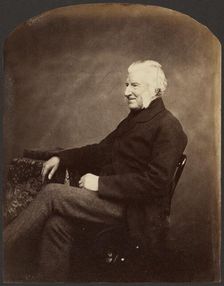 Portrait of a Man, 3/4 view, about 1852-1862. Creator: Roger Fenton