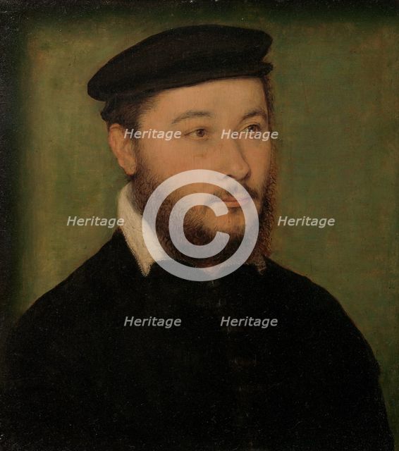 Portrait of a Man, ca. 1540-50. Creator: Attributed to Corneille de Lyon (Netherlandish, The Hague, active by 1533-died 1575 Lyons).