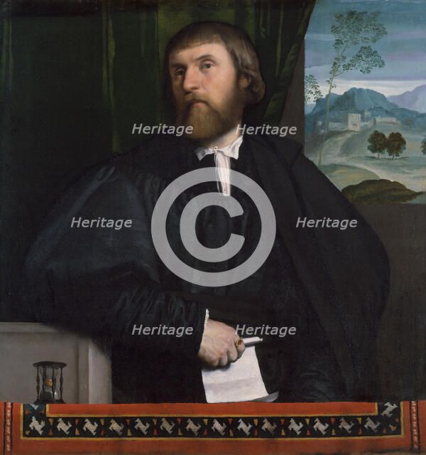 Portrait of a Man, ca. 1520-25. Creator: Moretto da Brescia.