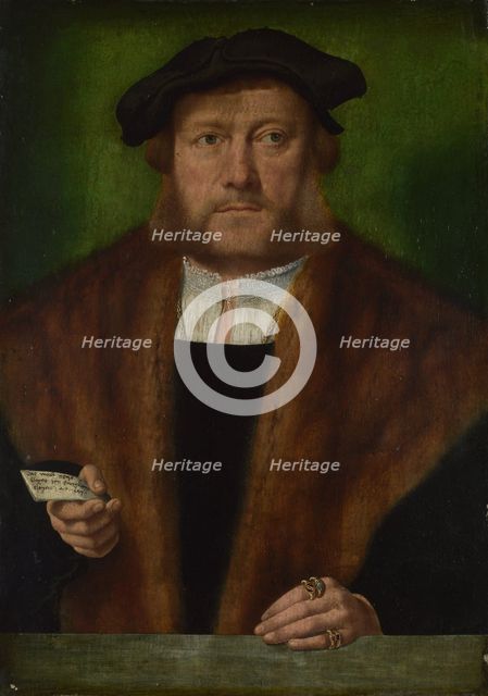 Portrait of a man, ca 1533-1534. Artist: Bruyn, Bartholomaeus (Barthel), the Elder (1493-1555)