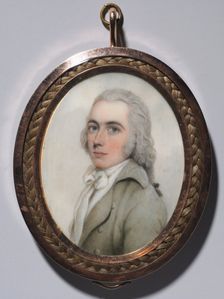 Portrait of a Man and Portrait of a Woman (pair), c. 1795. Creator: Nathaniel Plimer (British, 1757-1822)