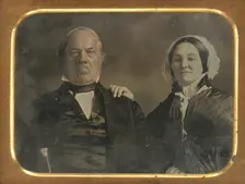 Portrait of a Man and Woman, about 1850. Creator: Unknown