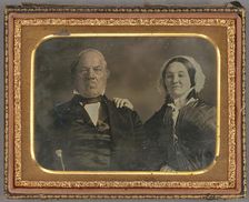 Portrait of a Man and Woman, about 1850. Creator: Unknown