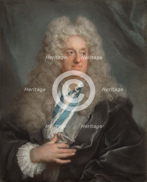 Portrait of a Man, about 1725. Creator: Joseph Vivien.