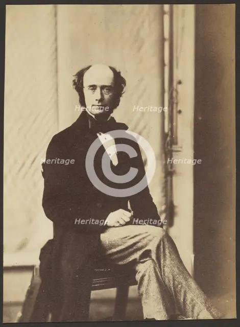 Portrait of a Man, about 1856. Creator: Roger Fenton.