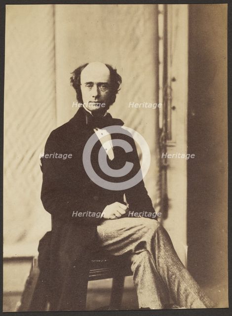 Portrait of a Man, about 1856. Creator: Roger Fenton.