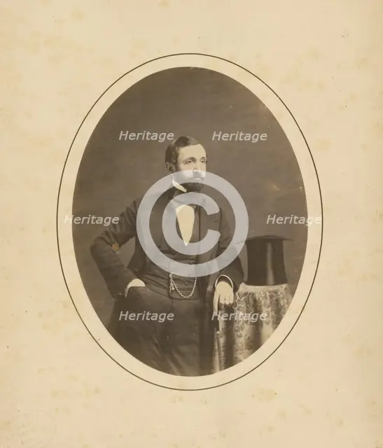 Portrait of a Man, about 1858-1868. Creator: Charles De Forest Fredricks.