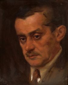 Portrait of a Man, around 1925. Creator: Milan Thomka Mitrovsky