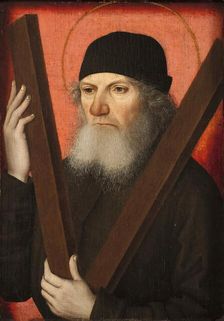 Portrait of a Man as Saint Andrew (recto), 1480. Creator: Master of the Magdalen Legend