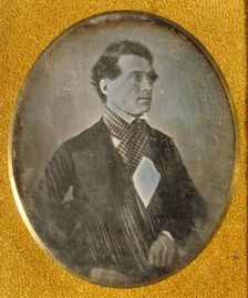 Portrait of a man/Attributed Portrait of President Franklin Pierce, about 1842. Creator: Horatio H Long