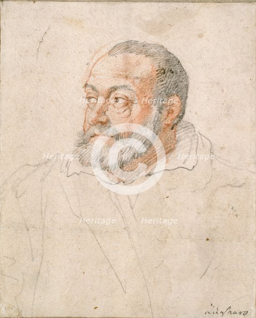 Portrait of a Man, (Barozzi da Vignola), 16th century. Artist: Federico Zuccaro.
