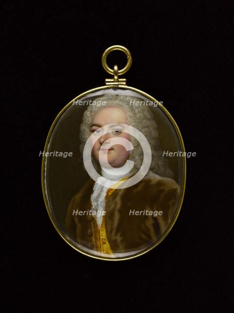 Portrait of a man, between 1725 and 1750. Creator: English School.