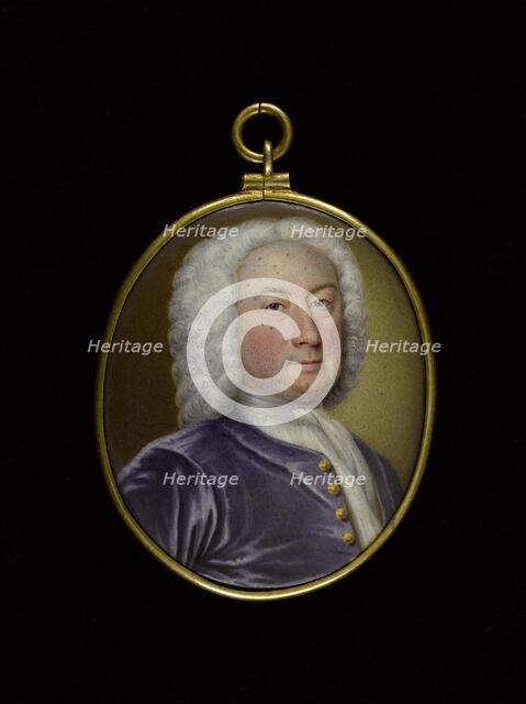 Portrait of a man, between 1725 and 1750. Creator: English School.