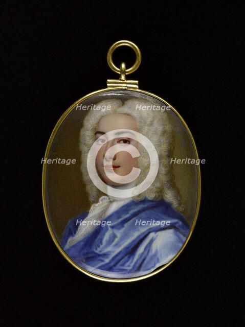 Portrait of a man, between 1725 and 1750. Creator: English School.