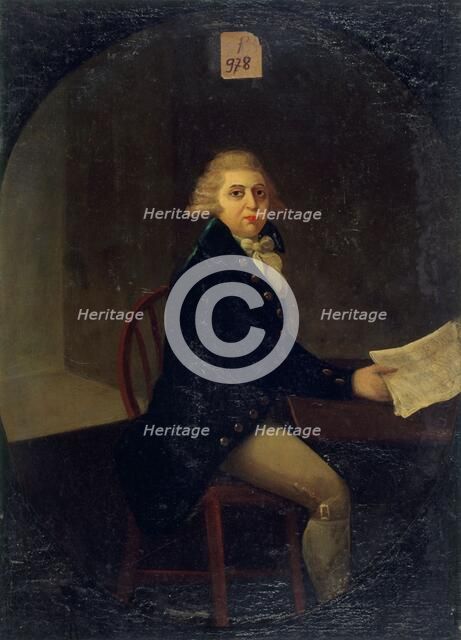 Portrait of a man, between 1789 and 1799. Creator: Unknown.