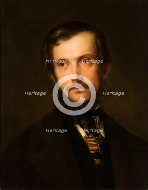 Portrait of a Man, between 1850-1860. Creator: Henryk Rodakowski.