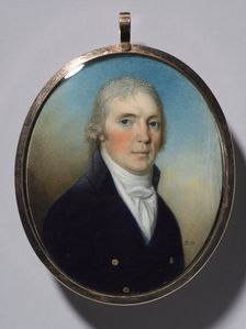 Portrait of a Man, c. 1780. Creator: Thomas Hazlehurst (British, c. 1740-c. 1821)