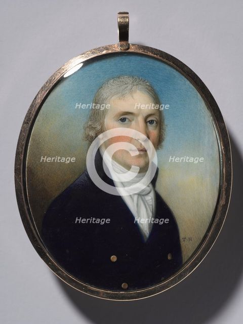 Portrait of a Man, c. 1780. Creator: Thomas Hazlehurst (British, c. 1740-c. 1821).