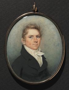 Portrait of a Man, c. 1815. Creator: Nathaniel Rogers (American, 1788-1844)
