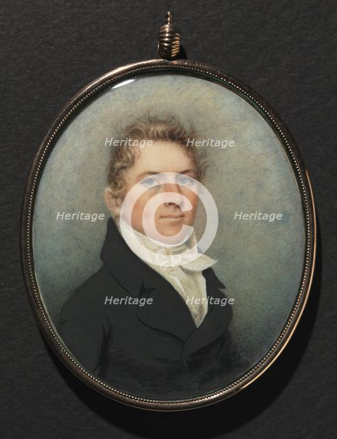 Portrait of a Man, c. 1815. Creator: Nathaniel Rogers (American, 1788-1844).