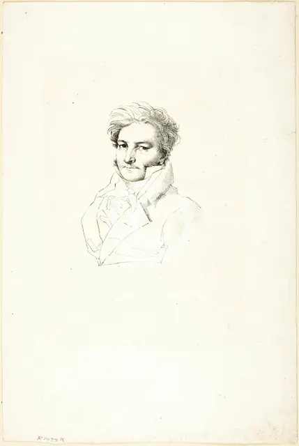 Portrait of a Man, c. 1820. Creator: Jean-Auguste-Dominique Ingres.