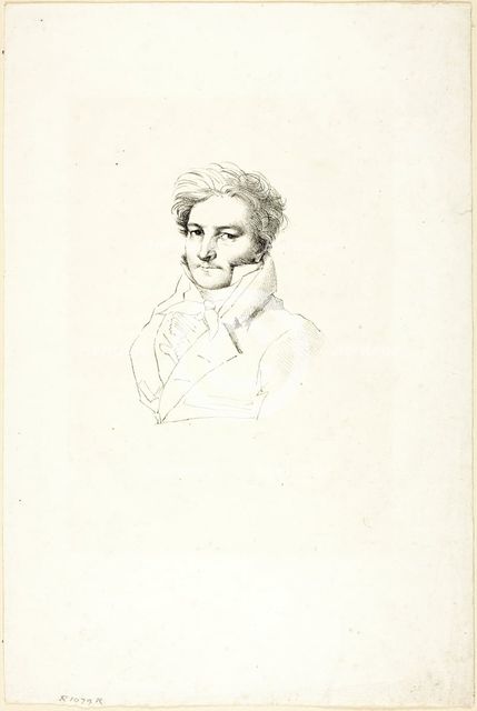 Portrait of a Man, c. 1820. Creator: Jean-Auguste-Dominique Ingres.