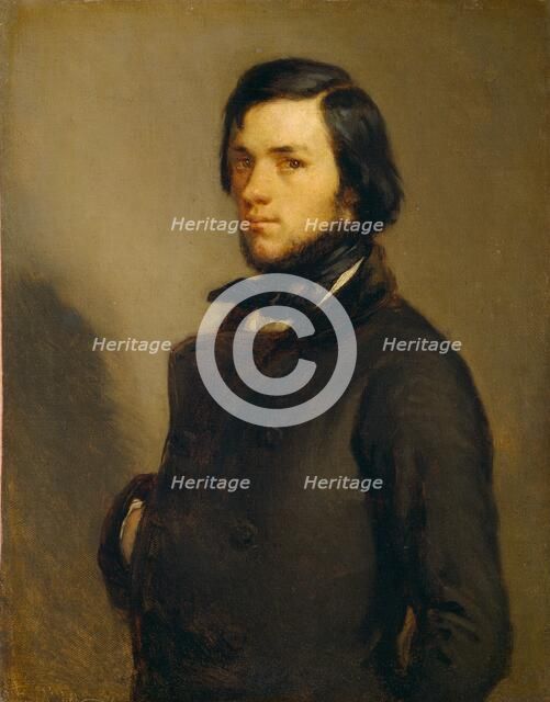 Portrait of a Man, c. 1845. Creator: Jean Francois Millet.