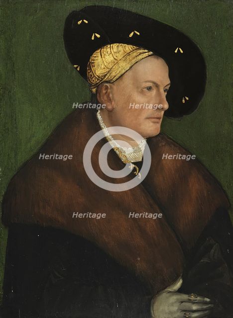 Portrait of a Man (Georg Thurzo?), 1518. Creator: Master of the Monogram TK.