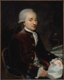 Portrait of a man, dressed to look like Robespierre, 1792. Creator: H Lefevre