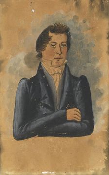 Portrait of a Man, early 19th century. Creator: Jacob Maentel