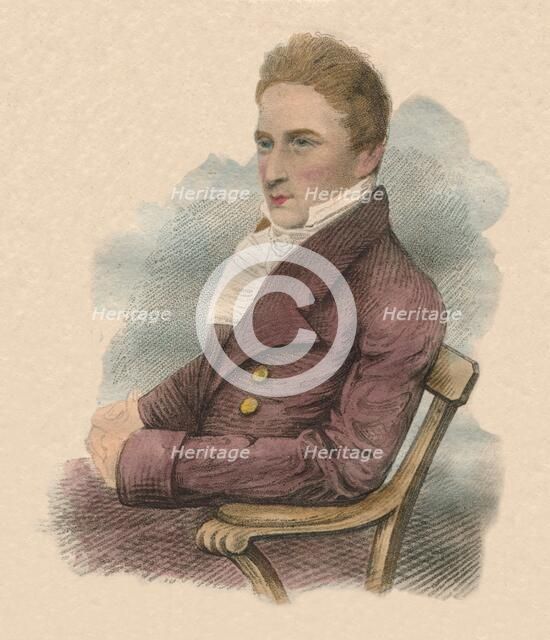 Portrait of a man, early 19th century. Creator: R Page.