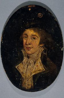 Portrait of a man, formerly presumed to be Le Peletier of Saint-Fargeau, c1789. Creator: FA Bourgeois