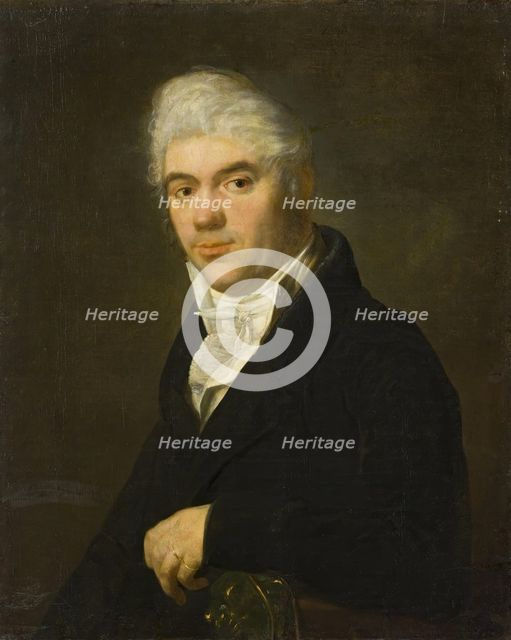 Portrait of a Man from the Schmidt Family, 1825. Creator: Nicolas de Courteille.