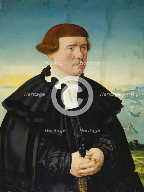 Portrait of a Man from the Stralenberg Family (?), c1545. Creator: Conrad Faber von Creuznach.
