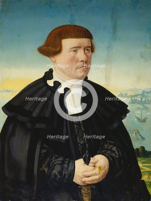 Portrait of a Man from the Stralenberg Family (?), c1545. Creator: Conrad Faber von Creuznach.