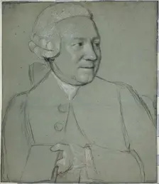 Portrait of a Man Holding a Book, Turned to the Right, 1758/62. Creator: Jean-Etienne Liotard