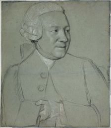 Portrait of a Man Holding a Book, Turned to the Right, 1758/62. Creator: Jean-Etienne Liotard