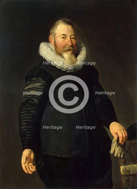 Portrait of a Man Holding a Glove, 1632. Creator: Thomas de Keyser.