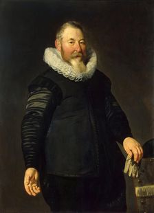 Portrait of a Man Holding a Glove, 1632. Creator: Thomas de Keyser