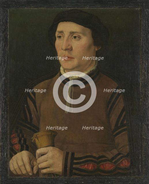 Portrait of a man holding gloves, c1500-1550. Creator: Unknown.