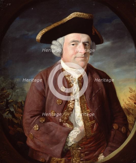 Portrait of a Man in a Tricorn Hat, 1767. Creator: John Russell.