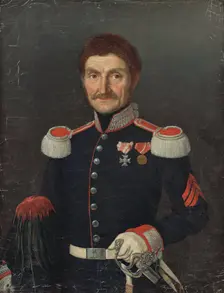 Portrait of a Man in a Uniform, around 1842. Creator: Unknown