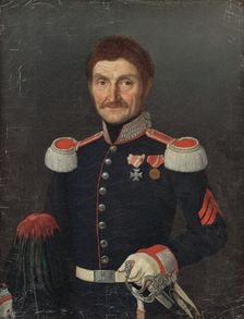 Portrait of a Man in a Uniform, around 1842. Creator: Unknown