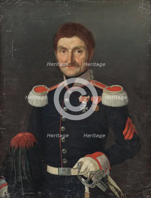 Portrait of a Man in a Uniform, around 1842. Creator: Unknown.