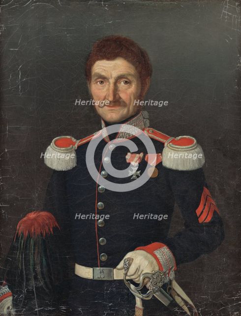 Portrait of a Man in a Uniform, around 1842. Creator: Unknown.