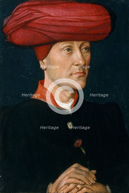 Portrait of a Man in a Chaperon. Creator: Netherlandish Painter (1440-50).